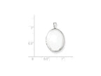 FJC Finejewelers Sterling Silver 16mm Polished Oval Locket Necklace