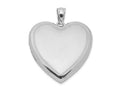 FJC Finejewelers Sterling Silver Rhodium-plated Heart Locket Pendant Necklace 18 inch chain included