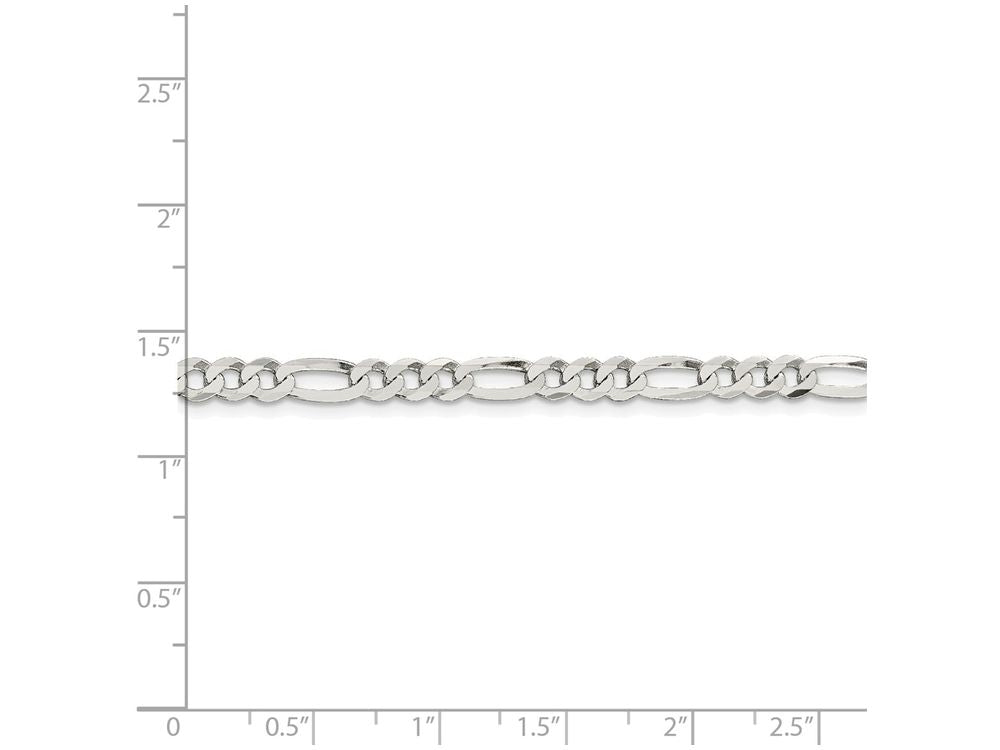 FJC Finejewelers 16 Inch Sterling Silver 4.5mm Polished Flat Figaro Chain Necklace