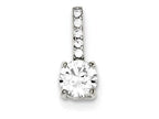 FJC Finejewelers Sterling Silver Cubic Zirconia Pendant Necklace - Chain Included