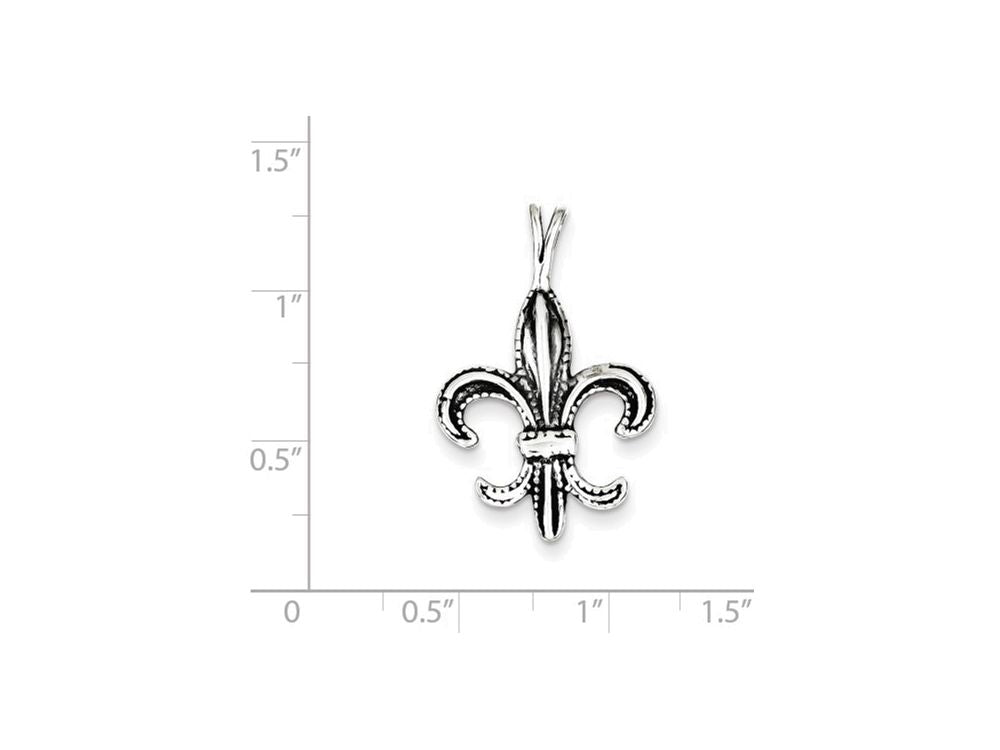 FJC Finejewelers Sterling Silver Fleur De Lis Charm
