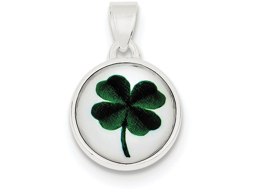 FJC Finejewelers Sterling Silver 4 Leaf Clover Pendant Necklace - Chain Included