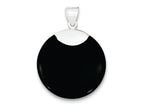 FJC Finejewelers Sterling Silver Round Black Onyx Pendant Necklace - Chain Included