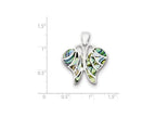 FJC Finejewelers Sterling Silver Abalone Butterfly Pendant Necklace - Chain Included