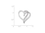FJC Finejewelers Sterling Silver Cubic Zirconia Heart Pendant Necklace - Chain Included