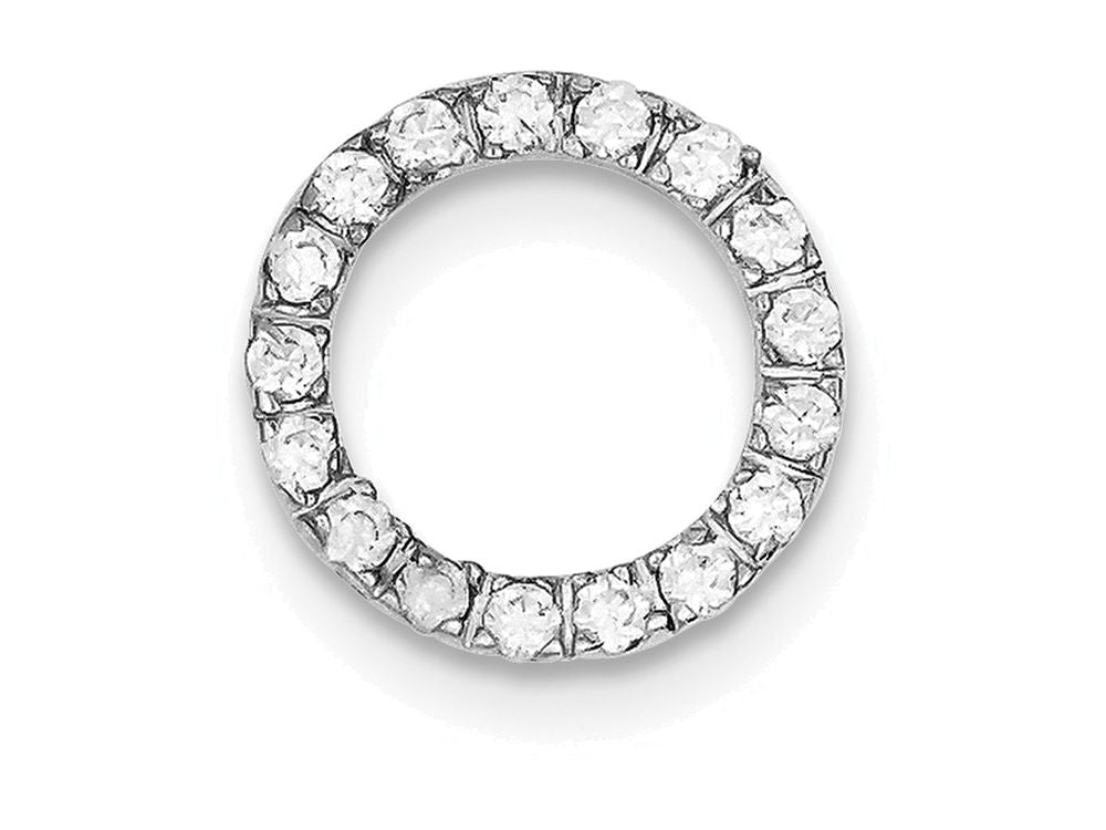 FJC Finejewelers Sterling Silver Cubic Zirconia Chain Slide Pendant Necklace - Chain Included