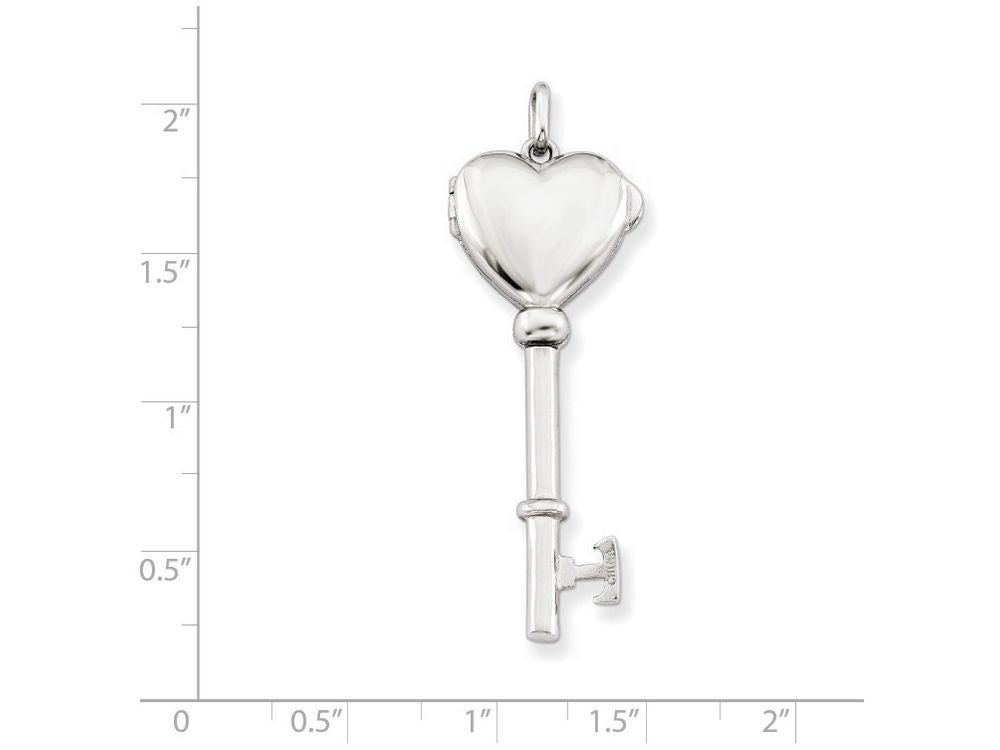 FJC Finejewelers Sterling Silver Locket Key Pendant Necklace - Chain Included