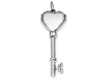 FJC Finejewelers Sterling Silver Locket Key Pendant Necklace - Chain Included