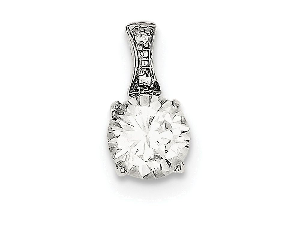 FJC Finejewelers Sterling Silver Cubic Zirconia Pendant Necklace - Chain Included