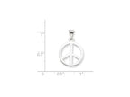 FJC Finejewelers Sterling Silver Peace Sign Pendant Necklace - Chain Included