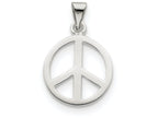 FJC Finejewelers Sterling Silver Peace Sign Pendant Necklace - Chain Included