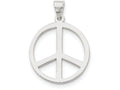 FJC Finejewelers Sterling Silver Peace Symbol Pendant Necklace - Chain Included