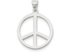 FJC Finejewelers Sterling Silver Peace Symbol Pendant Necklace - Chain Included