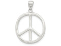 FJC Finejewelers Sterling Silver Polished Peace Pendant Necklace - Chain Included