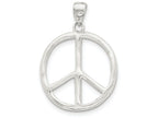 FJC Finejewelers Sterling Silver Polished Peace Pendant Necklace - Chain Included