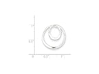 FJC Finejewelers Sterling Silver Polished Circle Pendant Necklace - Chain Included