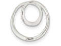 FJC Finejewelers Sterling Silver Polished Circle Pendant Necklace - Chain Included