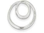 FJC Finejewelers Sterling Silver Polished Circle Pendant Necklace - Chain Included