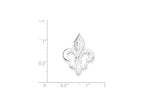 FJC Finejewelers Sterling Silver Fleur De Lis Slide