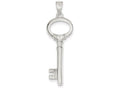 FJC Finejewelers Sterling Silver Polished Key Pendant Necklace - Chain Included
