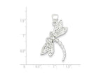 FJC Finejewelers Sterling Silver Polished and Textured Dragonfly Pendant Necklace - Chain Included
