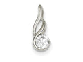 FJC Finejewelers Sterling Silver Cubic Zirconia Pendant Necklace Slide - Chain Included