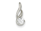 FJC Finejewelers Sterling Silver Cubic Zirconia Pendant Necklace Slide - Chain Included