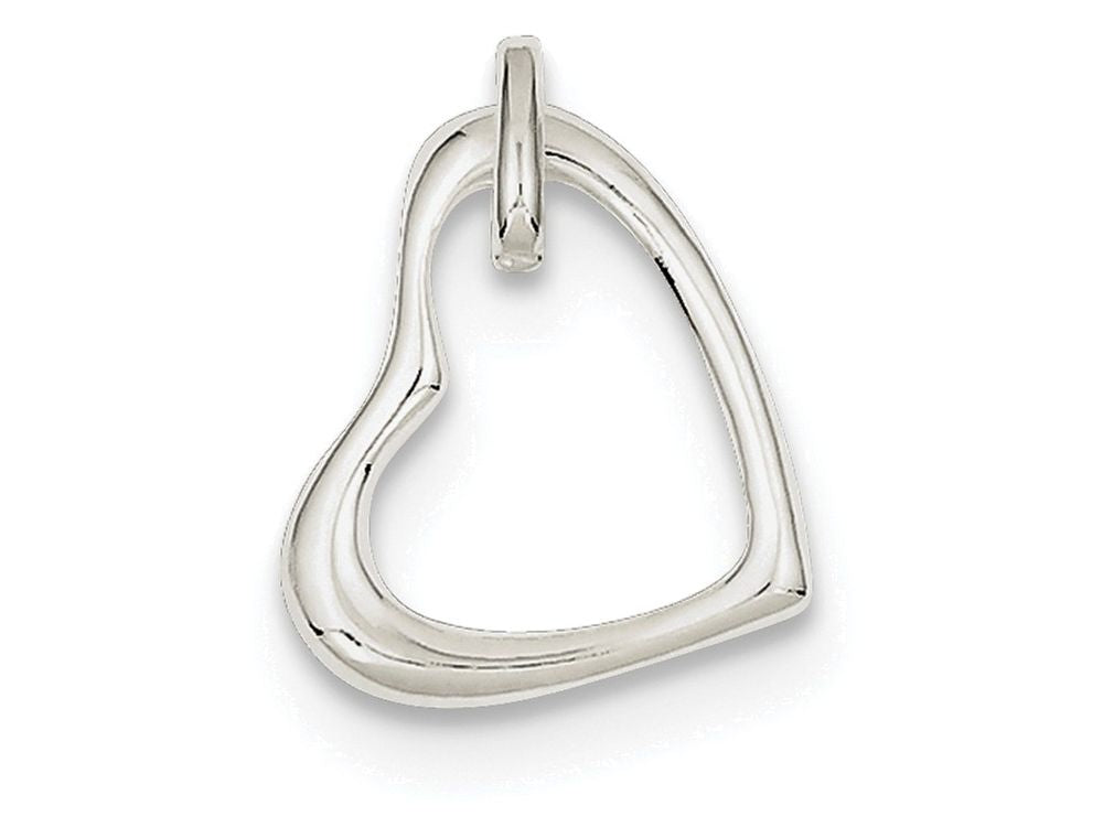 FJC Finejewelers Sterling Silver Heart Pendant Necklace - Chain Included