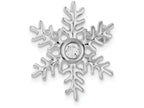 FJC Finejewelers Sterling Silver Cubic Zirconia Snowflake Pin And Pendant Necklace - Chain Included