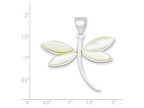 FJC Finejewelers Sterling Silver White Shell Dragonfly Pendant Necklace - Chain Included