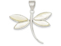 FJC Finejewelers Sterling Silver White Shell Dragonfly Pendant Necklace - Chain Included