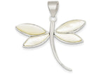 FJC Finejewelers Sterling Silver White Shell Dragonfly Pendant Necklace - Chain Included