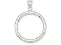 FJC Finejewelers Sterling Silver Circle Pendant Necklace - Chain Included
