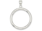 FJC Finejewelers Sterling Silver Circle Pendant Necklace - Chain Included