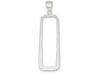 FJC Finejewelers Sterling Silver Rectangle Pendant Necklace - Chain Included