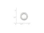 FJC Finejewelers Sterling Silver Cubic Zirconia Round Pendant Necklace - Chain Included