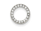 FJC Finejewelers Sterling Silver Cubic Zirconia Round Pendant Necklace - Chain Included