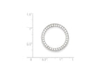 FJC Finejewelers Sterling Silver Cubic Zirconia Round Pendant Necklace - Chain Included