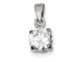 FJC Finejewelers Sterling Silver Cubic Zirconia Pendant Necklace - Chain Included
