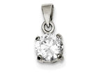 FJC Finejewelers Sterling Silver Cubic Zirconia Pendant Necklace - Chain Included