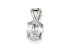 FJC Finejewelers Sterling Silver Cubic Zirconia Pendant Necklace - Chain Included