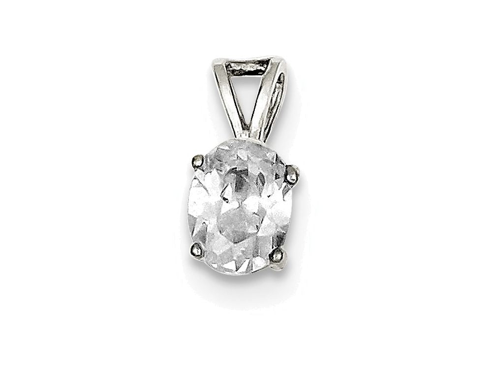 FJC Finejewelers Sterling Silver Cubic Zirconia Pendant Necklace - Chain Included