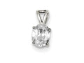 FJC Finejewelers Sterling Silver Cubic Zirconia Pendant Necklace - Chain Included