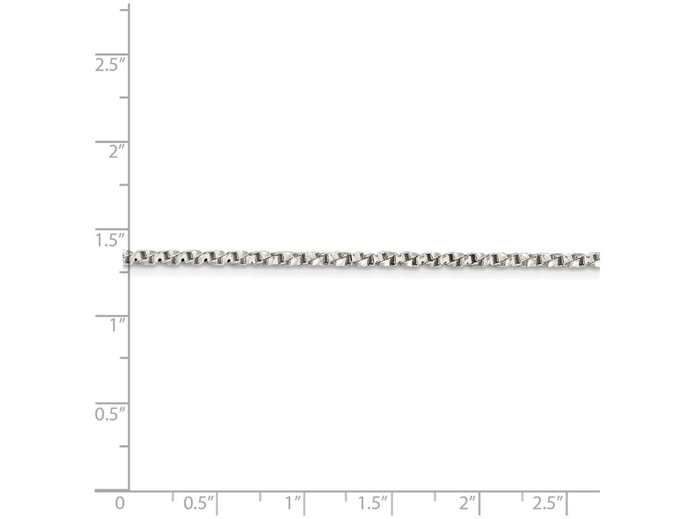 FJC Finejewelers 18 Inch Sterling Silver 2.25mm Twisted Box Chain Necklace