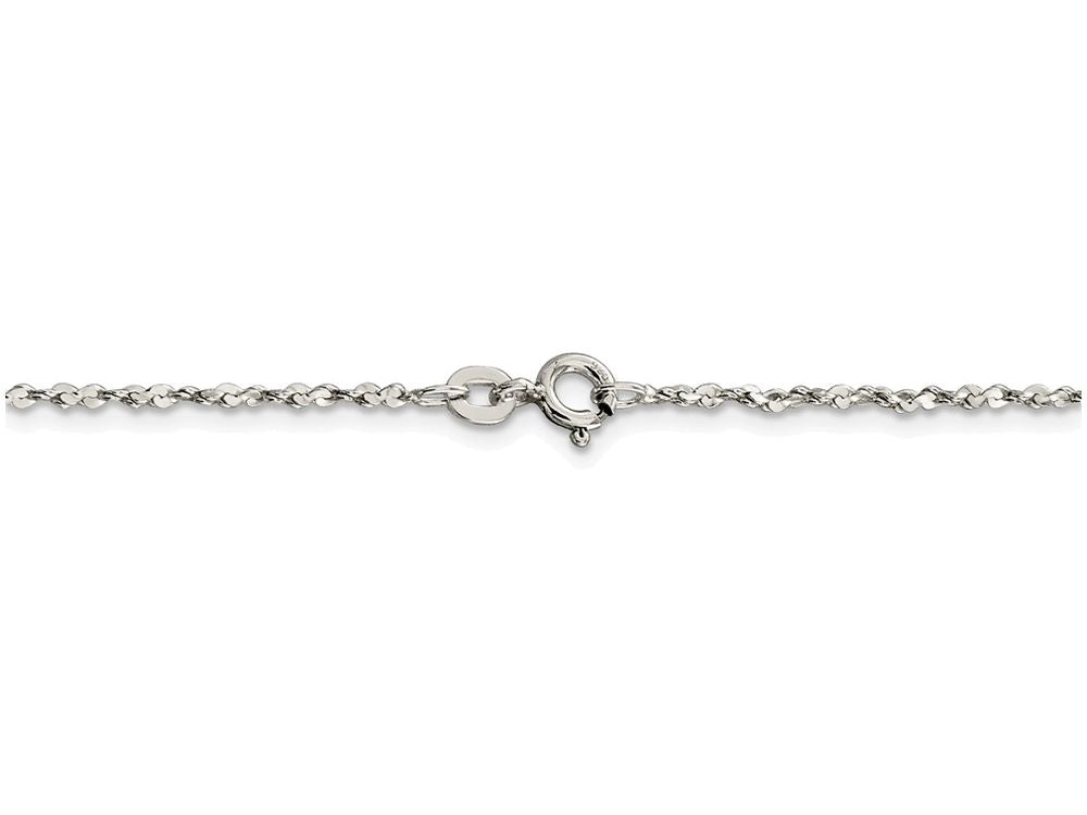 FJC Finejewelers 16 Inch Sterling Silver 1.4mm bright-cut Fancy Chain Necklace