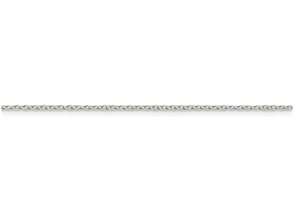 FJC Finejewelers 16 Inch Sterling Silver 0.5mm Fancy Rolo Chain Necklace