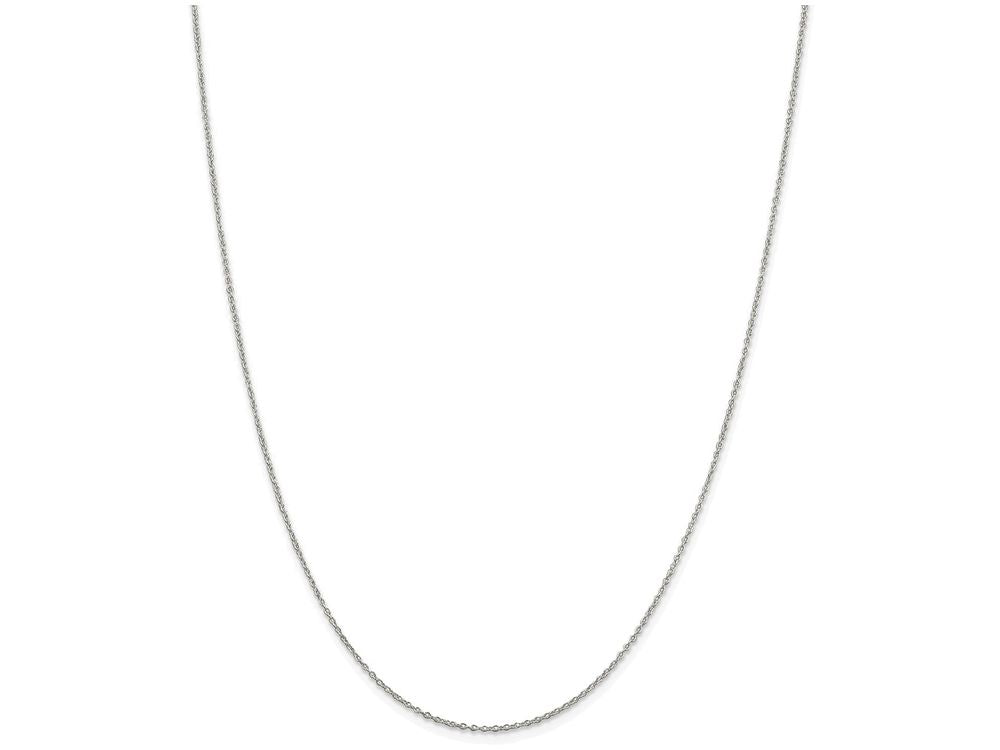 FJC Finejewelers 16 Inch Sterling Silver 0.5mm Fancy Rolo Chain Necklace