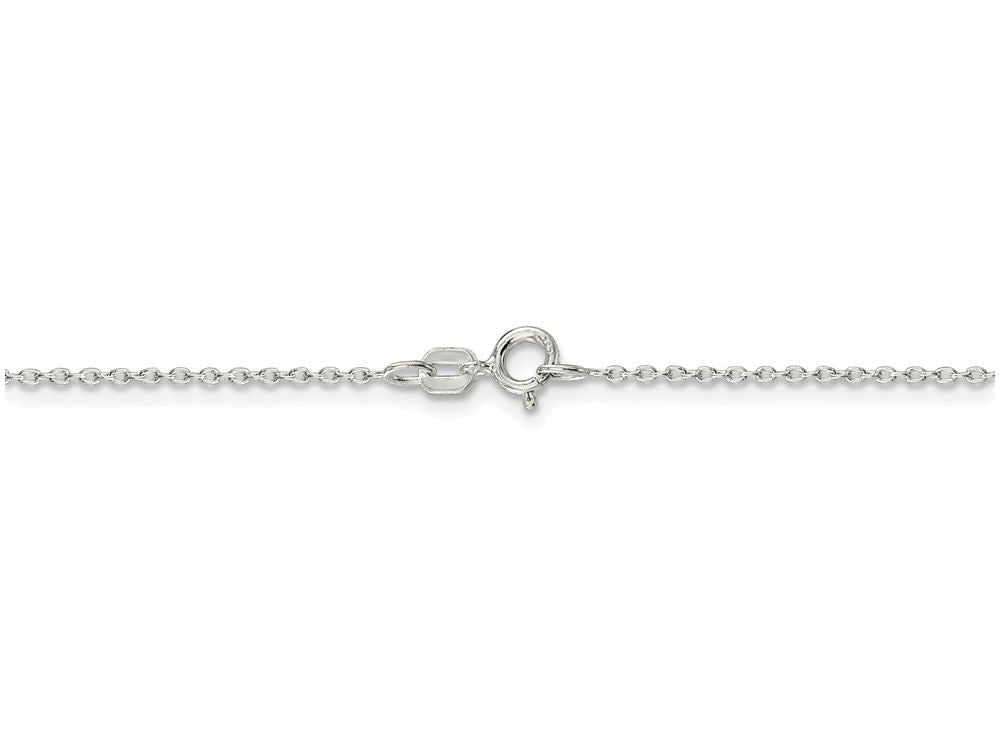 FJC Finejewelers 16 Inch Sterling Silver 0.5mm Fancy Rolo Chain Necklace