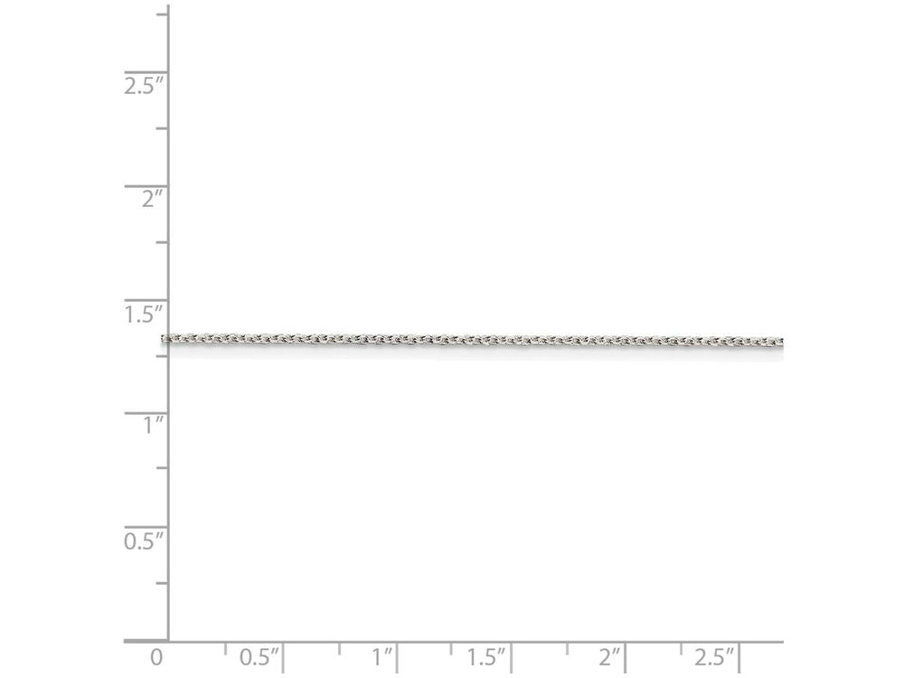 FJC Finejewelers 16 Inch Sterling Silver 1.2mm bright-cut Fancy Chain Necklace