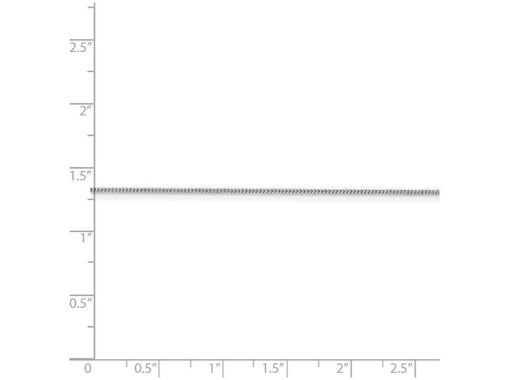 FJC Finejewelers 16 Inch Sterling Silver .8mm Open Curb Chain Necklace